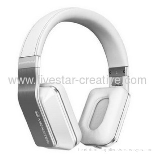 Monster Inspiration Active Noise Isolation Over-ear Headphone With Built-in Microphone In White